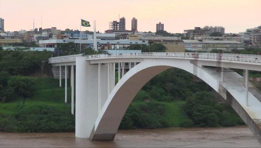 Alrededores de la Aduana de Ciudad del Este, Puente Internacional de la Amistad. Foto: Archivo
