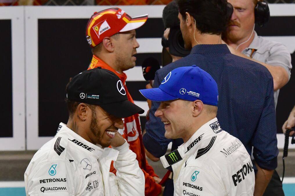 Todo le sonríe a Mercedes, con Hamilton campeón anticipado y Bottas buscando el vice. Foto: AFP.