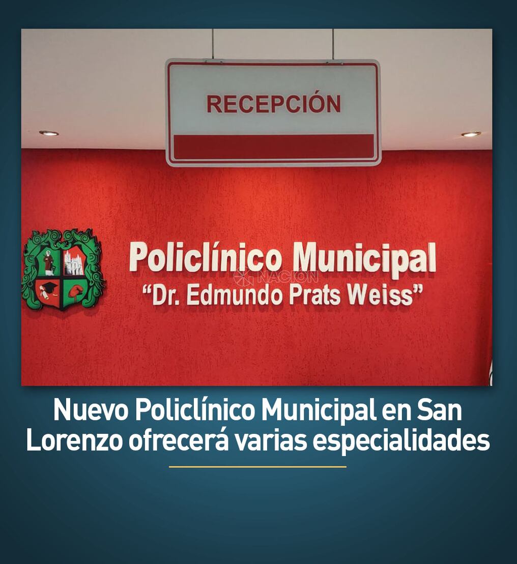 Nuevo Policlínico Municipal en San Lorenzo ofrecerá varias especialidades