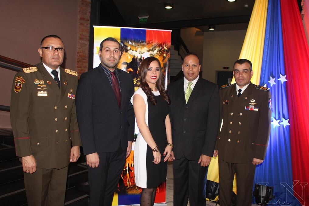 José Ygnacio Garrido Jiménez; el ministro consejero de Venezuela, Fritz Petersen; Joseicil del Carmen Colmenares, Manuel Guaramato y César Valecillos.