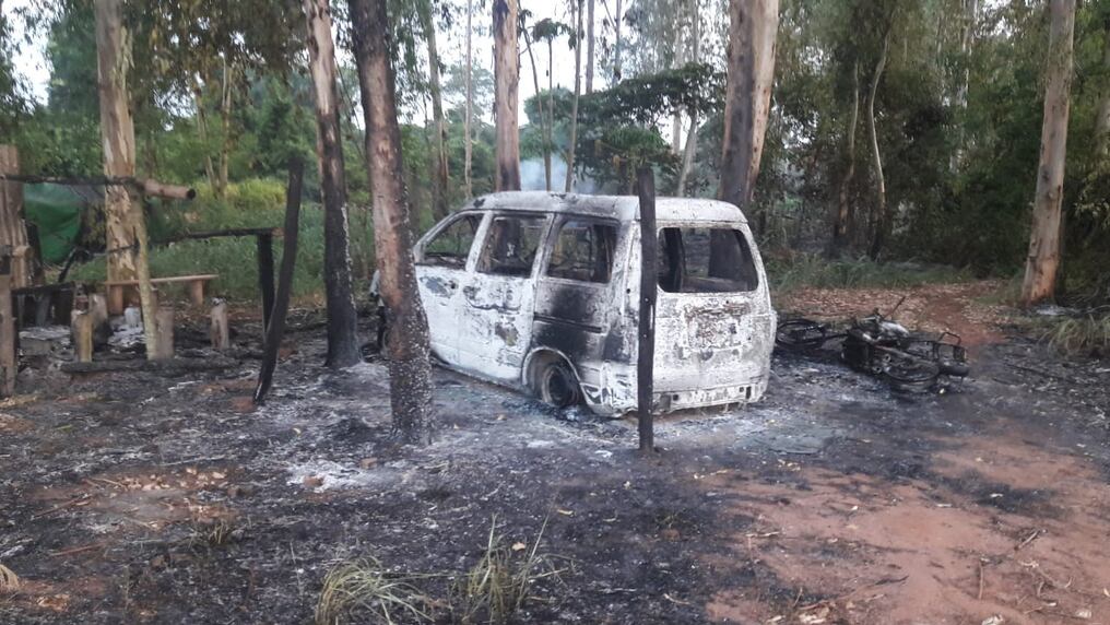 El EPP volvió a atacar una estancia en la zona de San Vicente Pancholo, San Pedro. Fue en la noche de éste sábado 22 de diciembre. Foto: Gentileza.