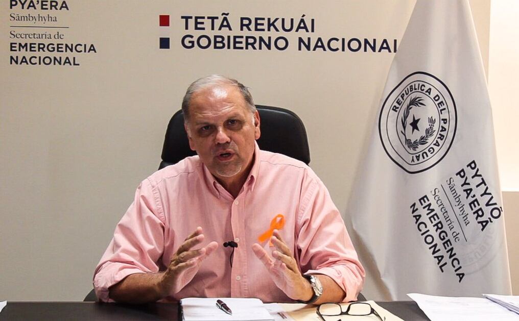 El ministro de la SEN, Joaquín Roa, ordenó la denuncia contra personas innominadas. Foto: Gentileza