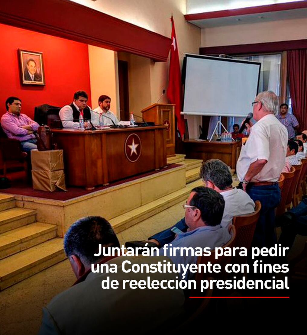 Juntarán firmas para pedir una Constituyente con fines de reelección presidencial