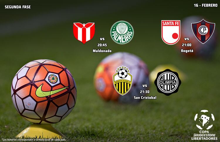 Copa Bridgestone Libertadores: tres partidos dan inicio la segunda fase