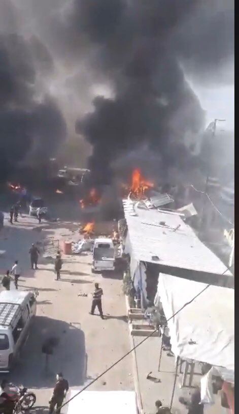 Atentado en Al-Bab. Captura de video.