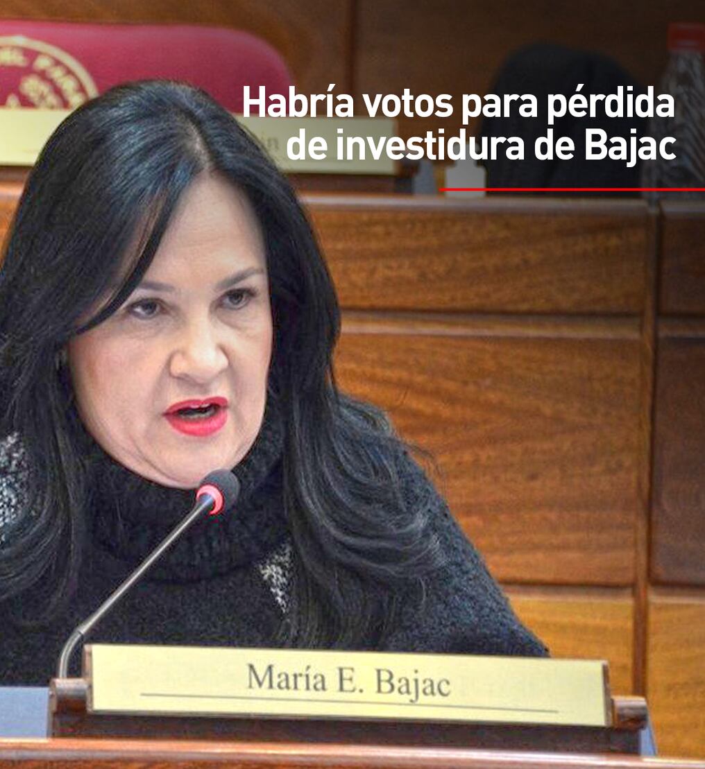 Habría votos para pérdida de investidura de Bajac