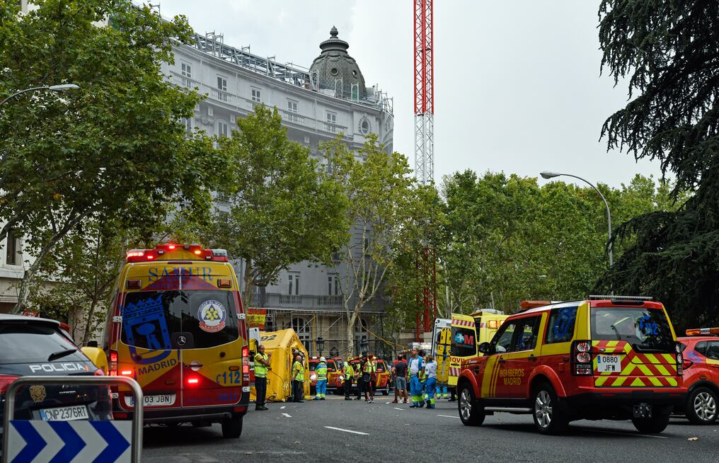 El hotel Ritz, un lujoso establecimiento de 5 estrellas en pleno centro de Madrid, en la plaza de Neptuno, lleva meses cerrado por unas obras de renovación. Fue inaugurado en octubre 1910. AFP.