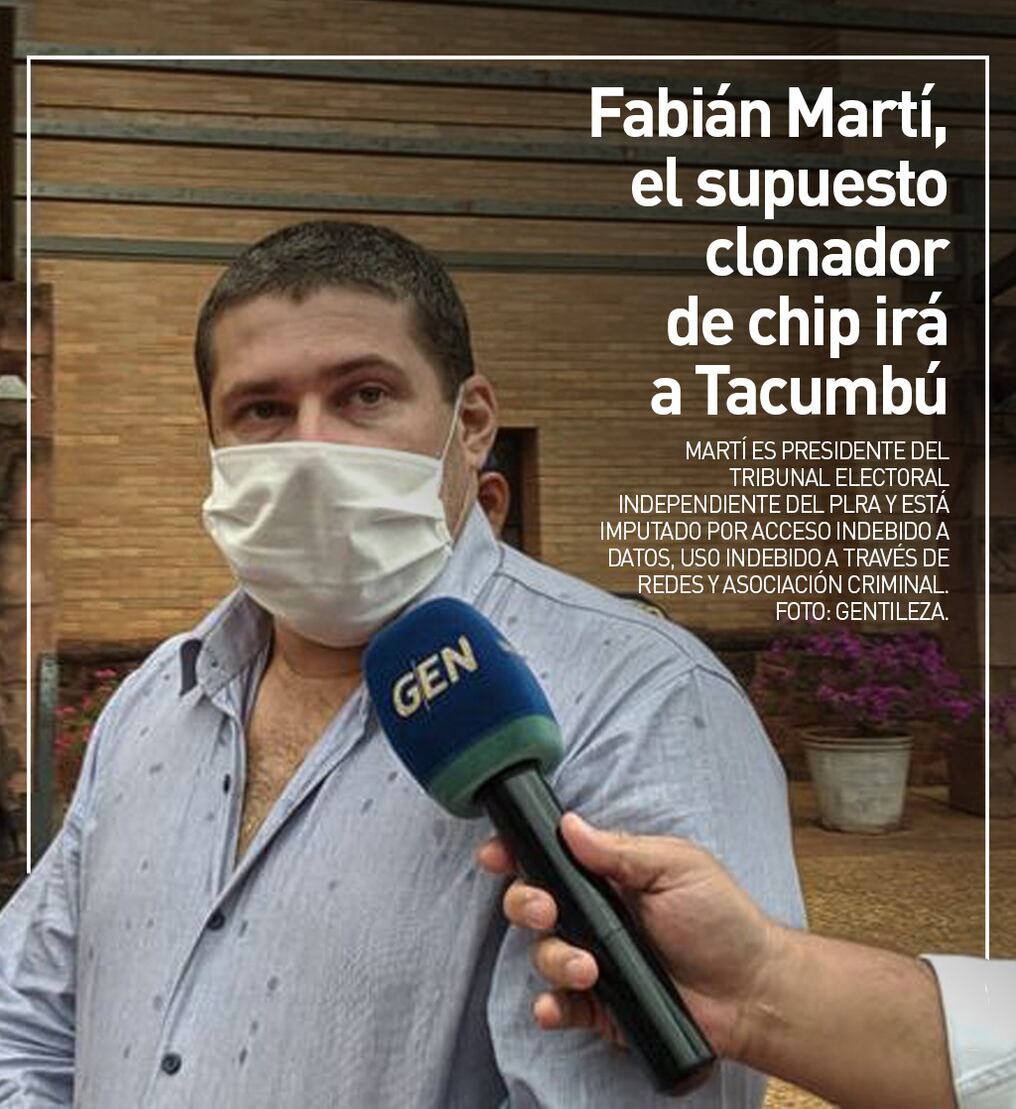 Fabián Martí, el supuesto clonador de chips, irá a Tacumbú 