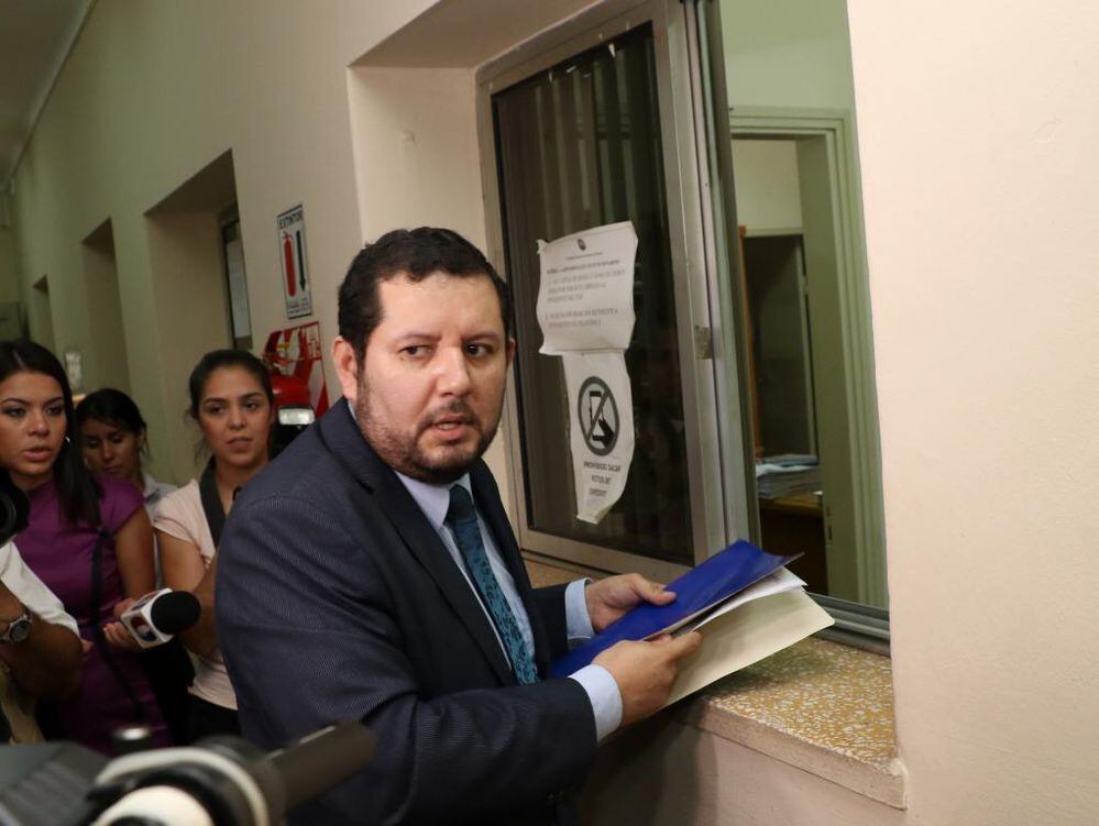 El apoderado del PLRA, Cristian González. Archivo.