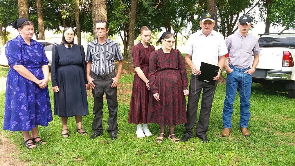 Familiares de los secuestrados por el EPP, Bernad Blatz y Franz Hiebert. Foto: Lorenzo Agüero.
