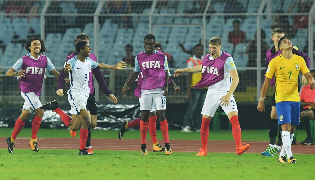 Rhian Brewster hizo felices a los británicos y amargó a los brasileños. Foto: AFP.