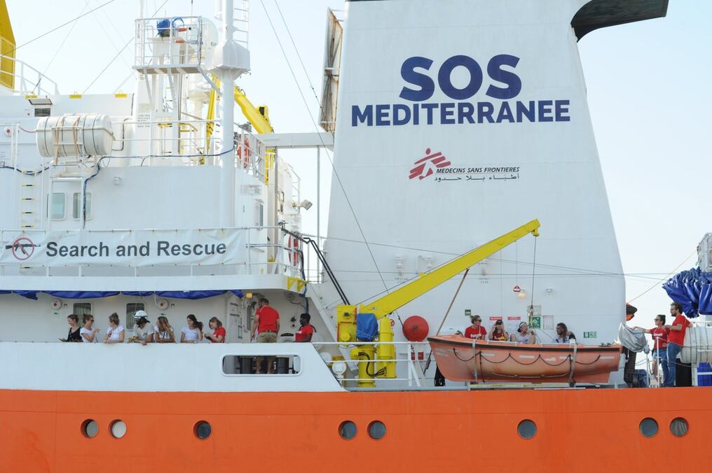 El buque Aquarius. Foto: @MSF_Sea