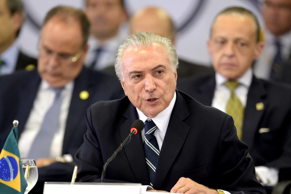 Michel Temer, presidente de Brasil.