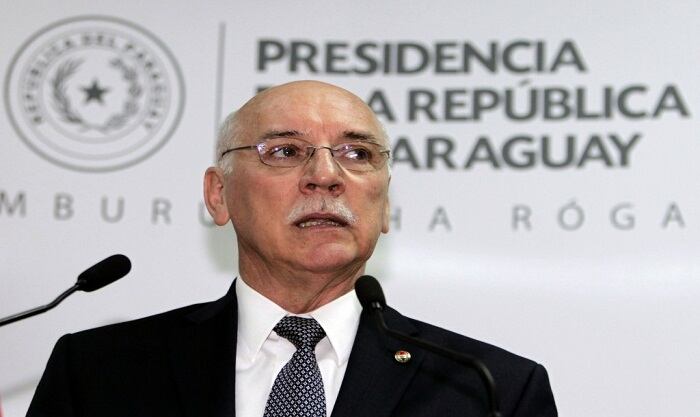 El Canciller Nacional Eladio Loizaga.