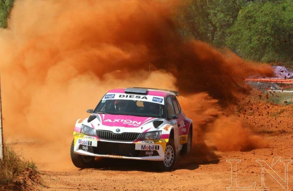 Por quinta vez en su carrera, cuarta consecutiva, Saba logra la "pole" para el Transchaco Rally. Foto: Aníbal Gauto.