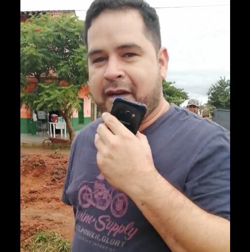 El intendente de Concepción Alejandro Urbieta. Foto: Captura de Pantalla.