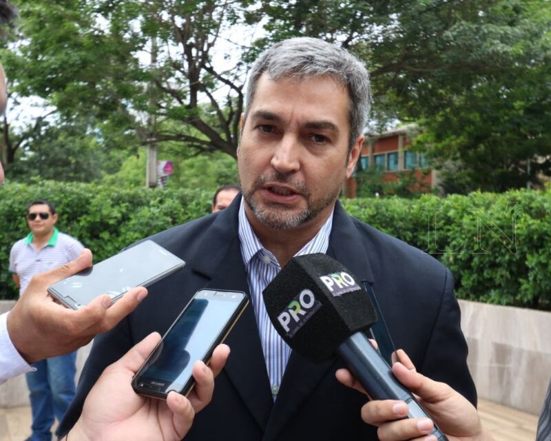 Mario Abdo Benítez, candidato a presidente por la ANR. Foto. Cristóbal Núñez