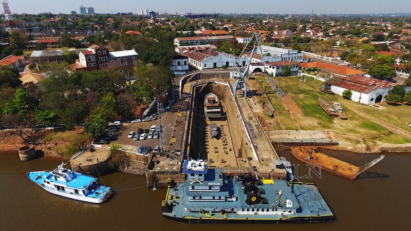 Vista de la Armada Paraguaya. Foto: Carlos Juri.