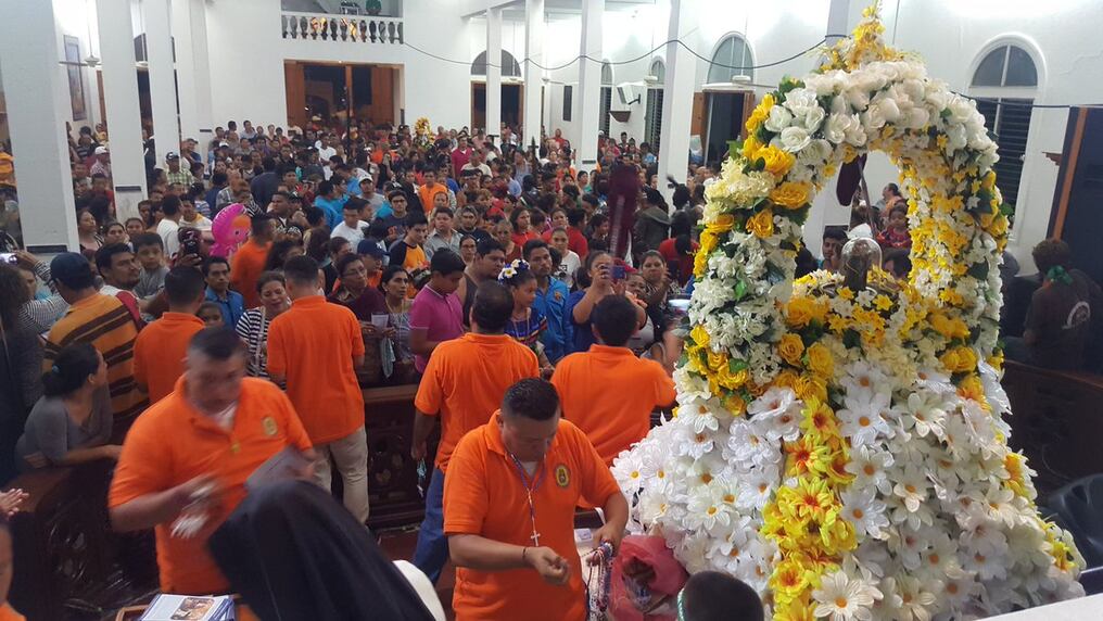 Los nicaragüenses honran hoy a su santo patrono Santo Domingo de Guzmán. Foto:  AFP