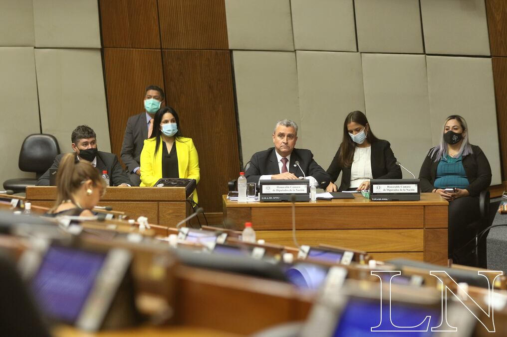 Desde la bancada de Honor Colorado informaron que acompañarán la postura del voto de censura al secretario de Estado. Foto: Nadia Monges. 