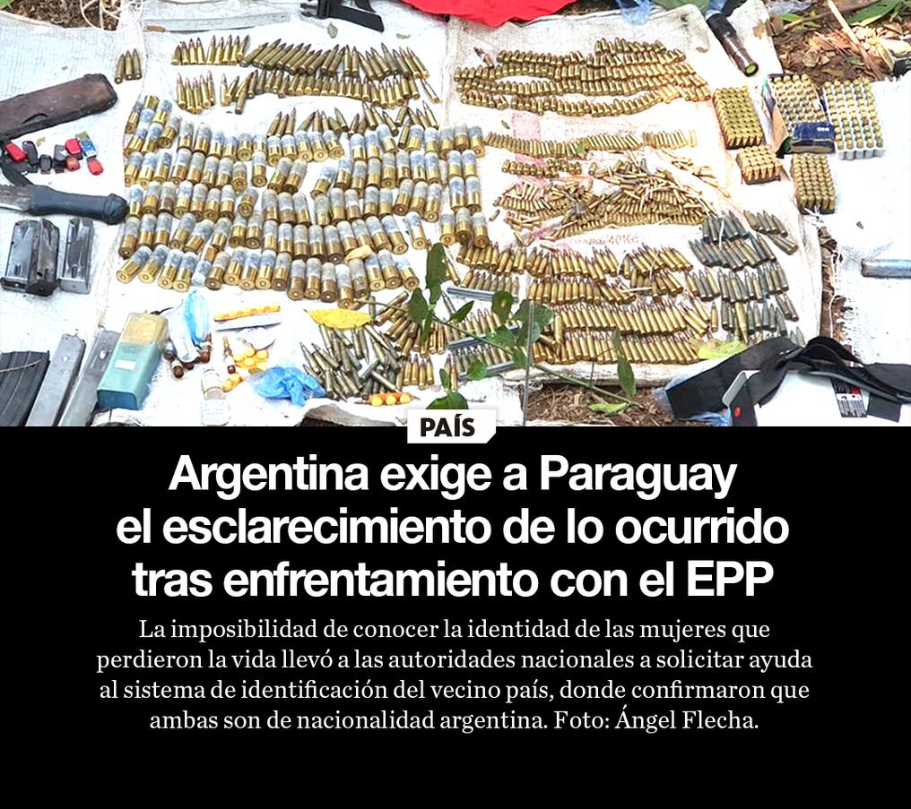 Argentina exige a Paraguay el esclarecimiento de lo ocurrido tras enfrentamiento con el EPP