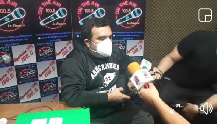 Ever Candia, periodista radial de Concepción, pidió garantías sobre su persona. Foto: Captura de pantalla.