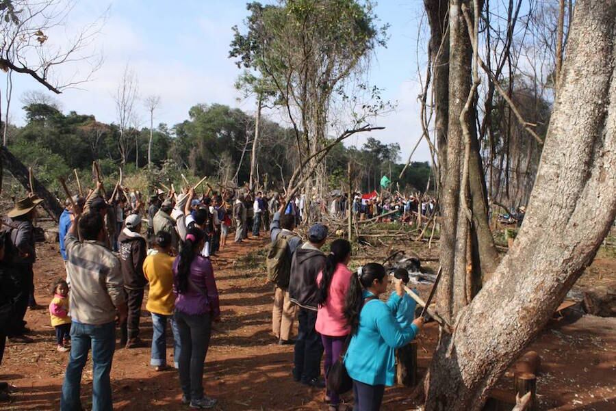 La estancia Pindó está ocupada ilegalmente desde febrero del 2012. Foto: Gentileza.