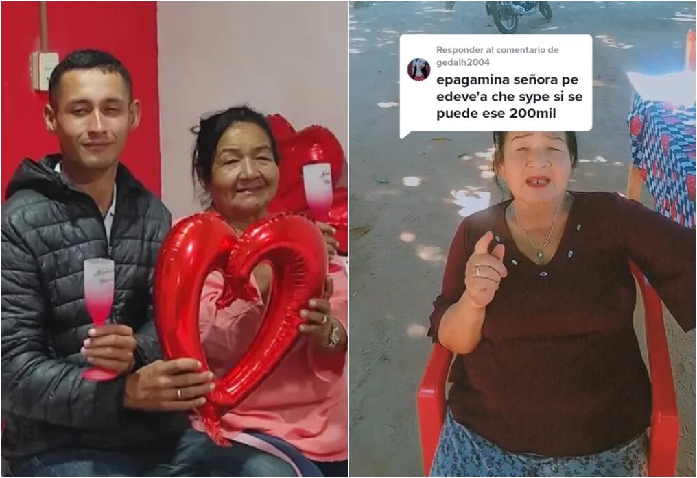 Ña Rufina respondió enojada a una usuaria que la acusó de deber dinero. Foto: Captura de pantalla