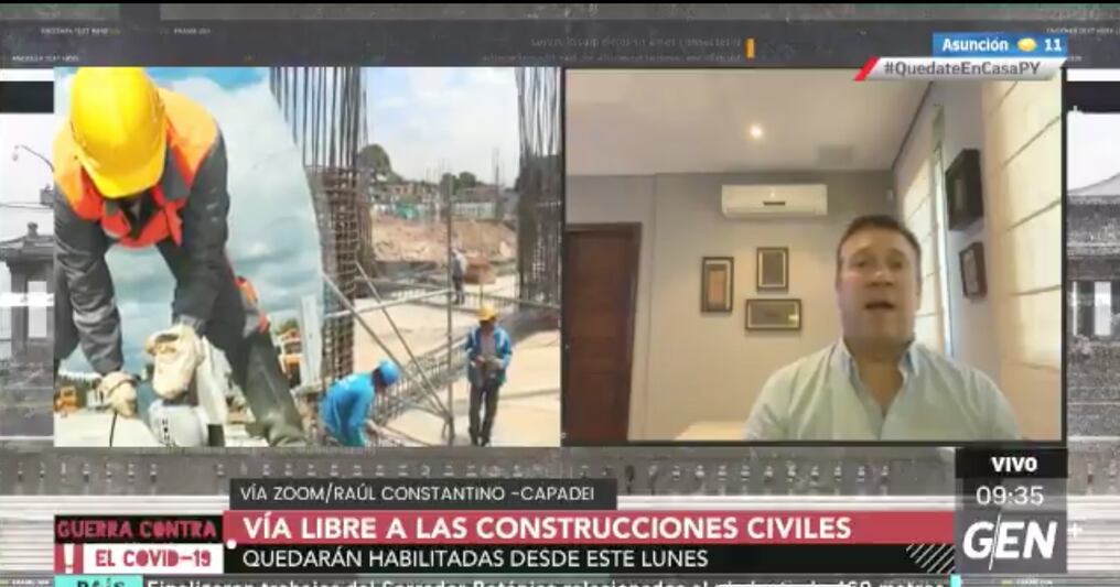 "Estamos, desde hace muchos años, tratando de que salga el crédito hipotecario”, sostiene el presidente de la Capadi, Raúl Constantino. Foto: Captura de pantalla.