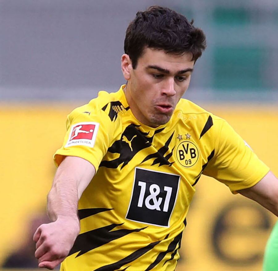 Giovanni Reyna, autor del doblete para Dortmund.