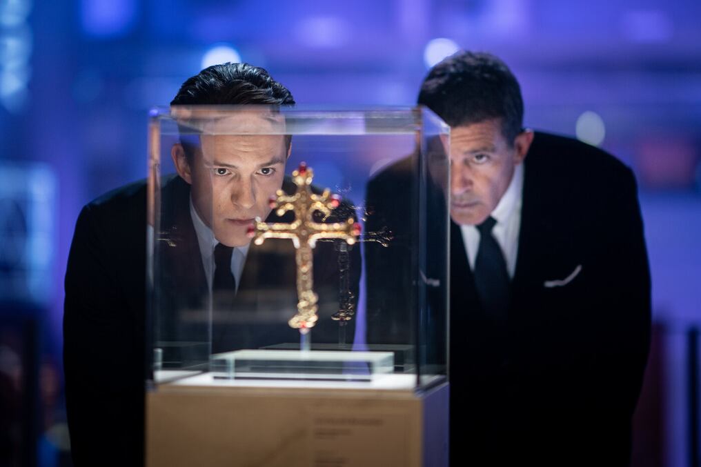 La nueva cinta de Tom Holland, con Antonio Banderas, subió al tope de la taquilla norteamericana este fin de semana, en el mejor estreno del año hasta ahora. Foto: Gentileza.