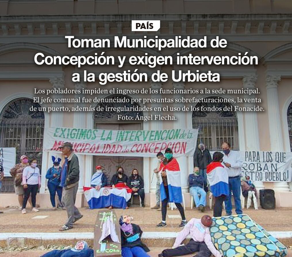 Toman Municipalidad de Concepción y exigen intervención a la gestión de Urbieta