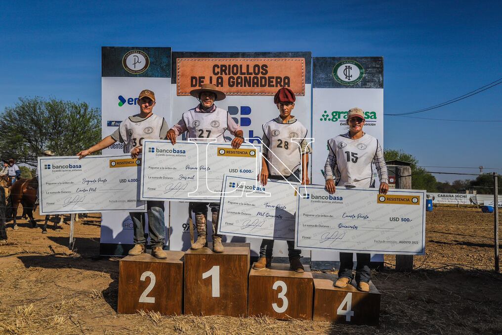 Los cuatro primeros puestos de la gran competencia en la Marcha Criolla 2022. Foto: Carlos Juri.