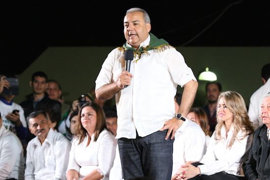 El partido Unace, presidido por Jorge Oviedo Matto, anuncia la oficialización de las diferentes candidaturas para las elecciones generales de abril del 2023 por la lista 7. Foto: Archivo.