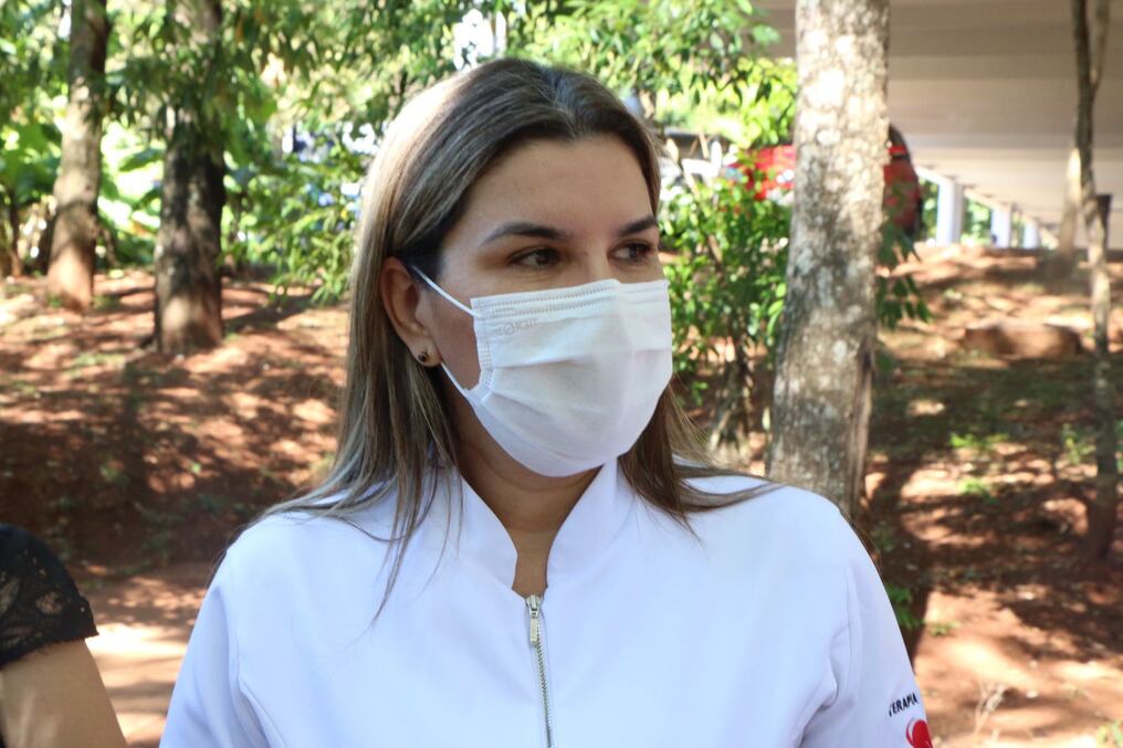Dra. Ana Liz Jara Rolón, directora del Hospital Integrado Respiratorio IPS-MSP de Ciudad del Este. Foto: Gustavo Galeano.