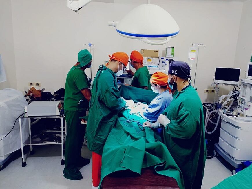 Realizaron la jornada quirúrgica extramural en el departamento de Ñeembucú, desde el Hospital Regional de Pilar se realizaron 10 intervenciones quirúrgicas. Foto: Gentileza.