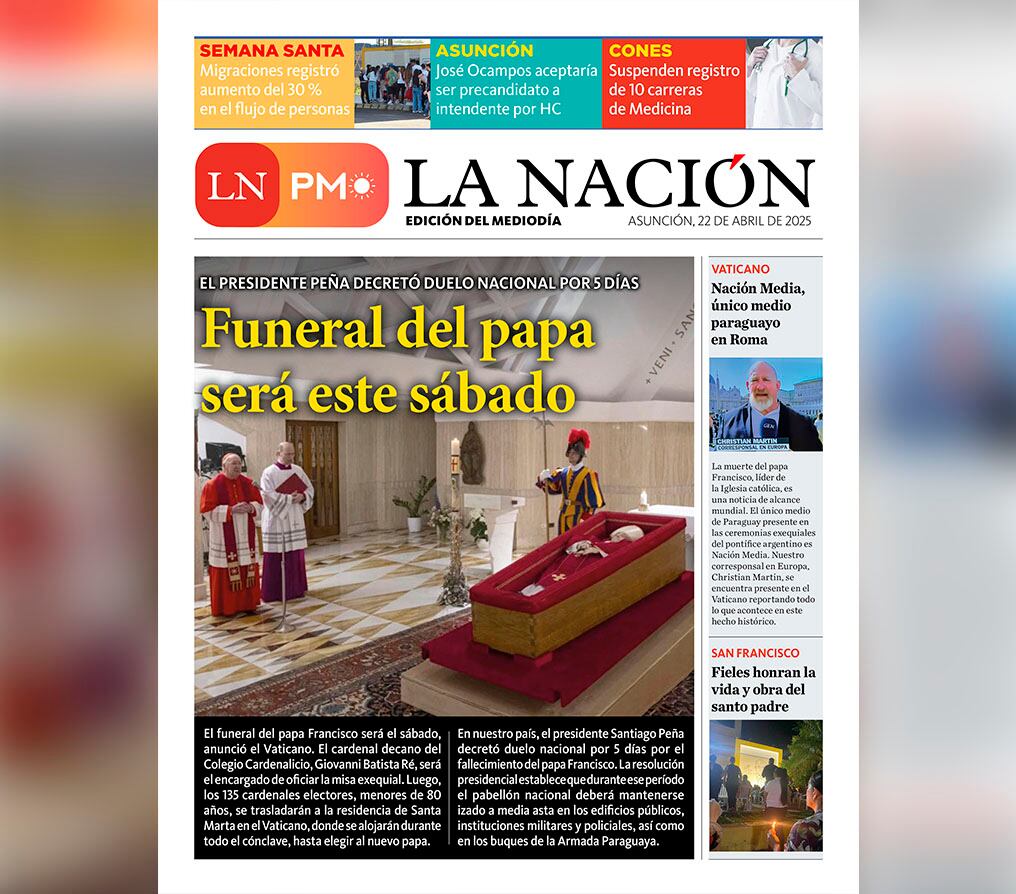 LN PM: edición del 22 de abril 