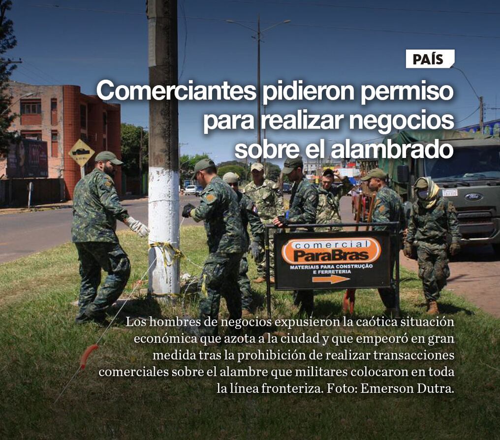 Comerciantes pidieron permiso para  realizar negocios sobre el alambrado