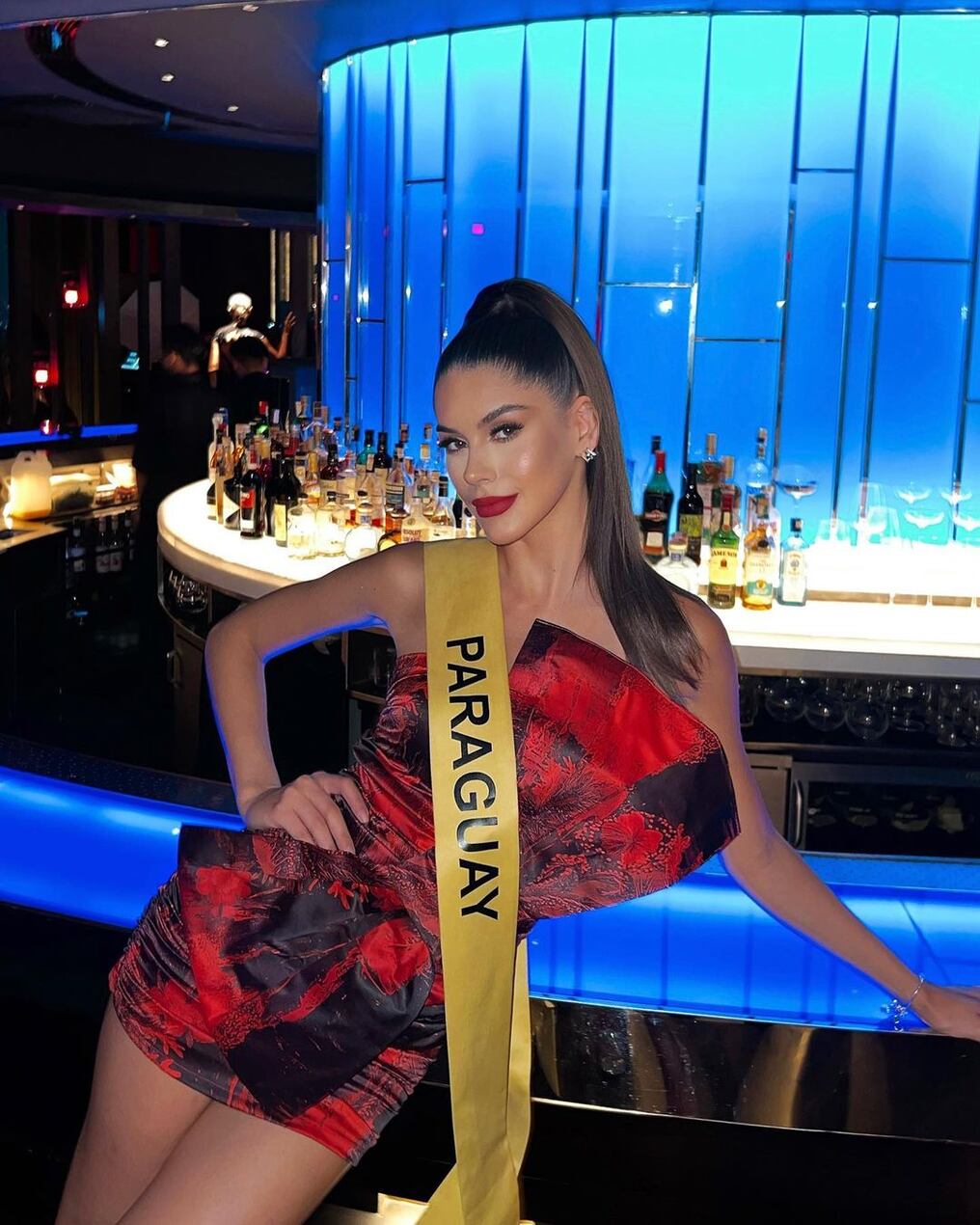 La reina de belleza paraguaya Agatha León viene cautivando a los especialistas en Miss Grand Internacional. Foto: Gentileza.