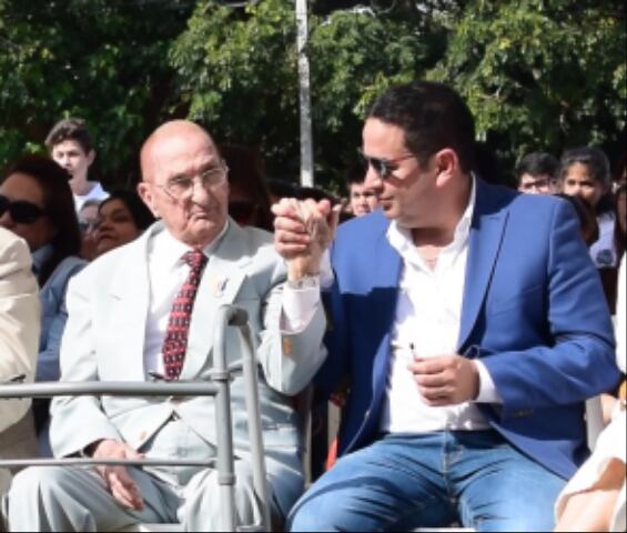 Rafael Rojas Doria cumplirá 89 años de edad y la inauguración del anfiteatro en Villa Elisa que lleva su nombre será un homenaje en vida. Foto: Gentileza.