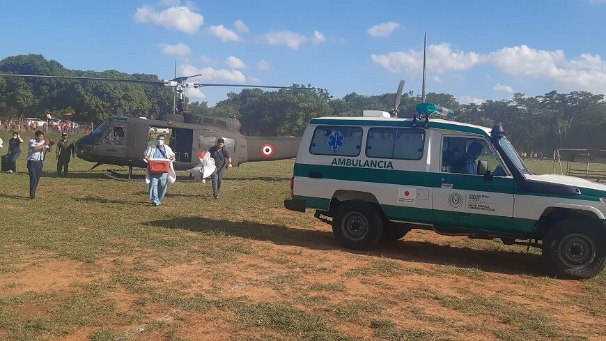 Un despliegue multisectorial se vio involucrado para que se lleve a cabo tanto el trasplante y a su vez, que beneficie a pacientes de otros hospitales del país con otros órganos. Foto. Gentileza.