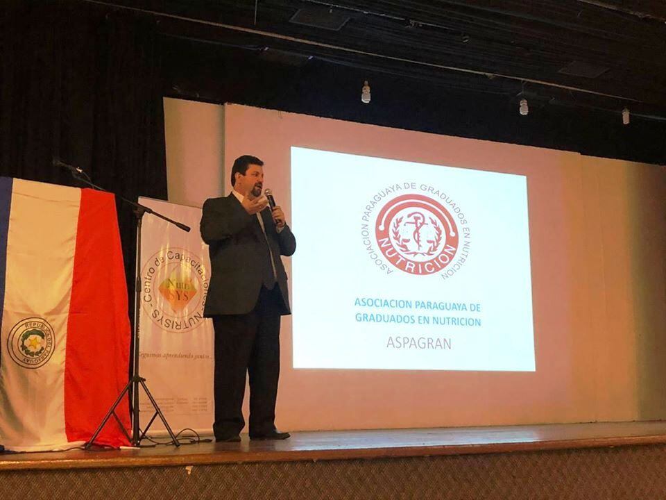 Doctor Fidel Zenteno, presidente de la Asociación Paraguaya de Graduados en Nutrición (Aspagran). Foto: Gentileza