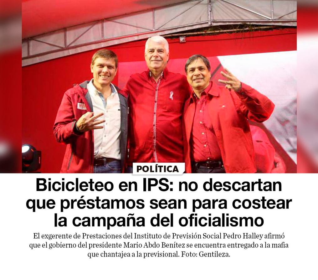 Bicicleteo en IPS: no descartan que préstamos sean para costear la campaña del oficialismo 
