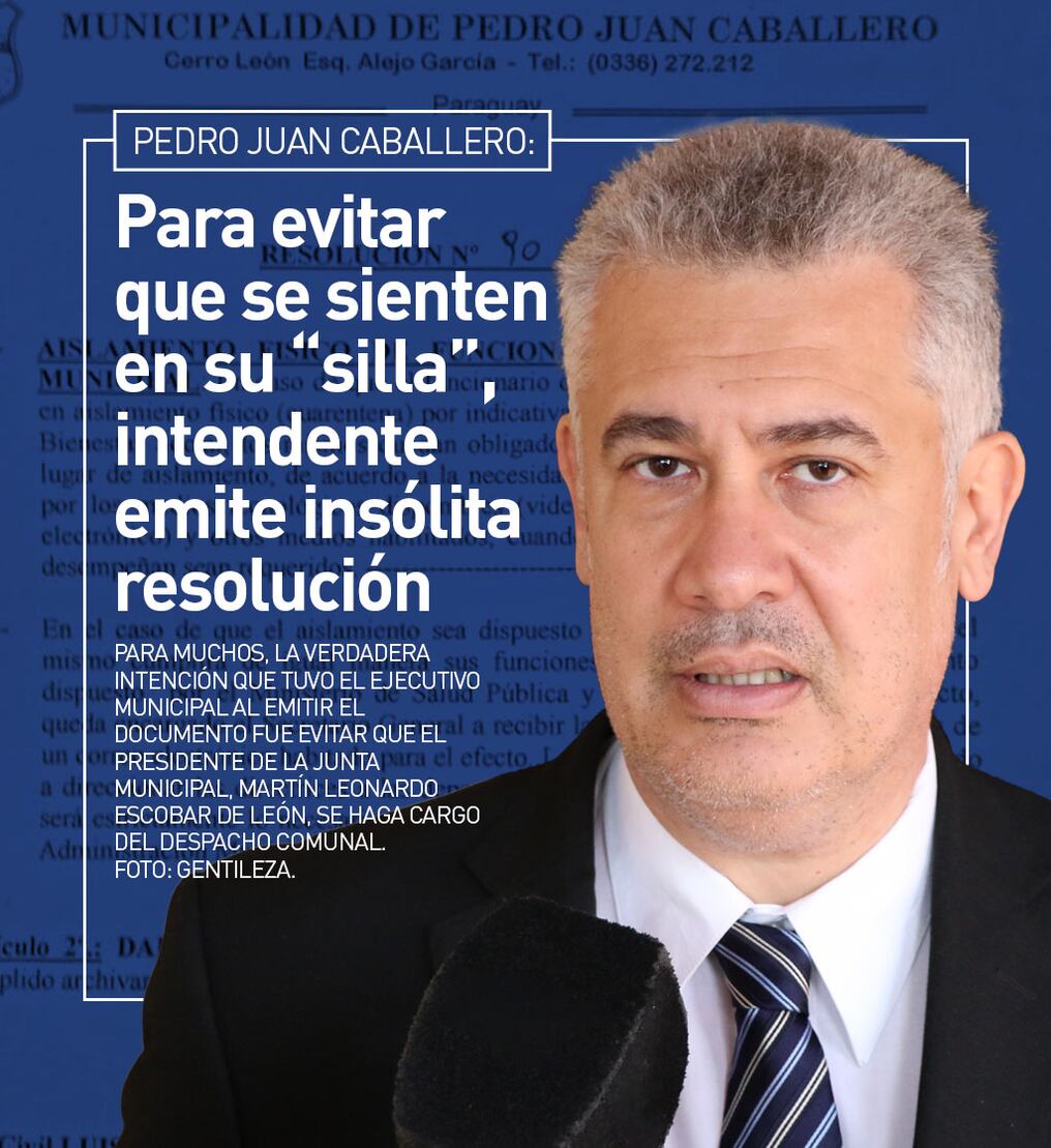 Para evitar que se sienten en su “silla”, intendente emite insólita resolución