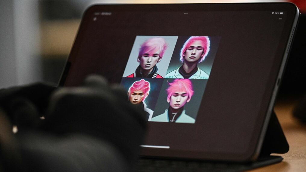 El autor de una revista de ciencia ficción admite que tiene “absolutamente cero” talento para el dibujo, por lo que recurrió a la inteligencia artificial para crear la saga distópica. Foto: AFP.