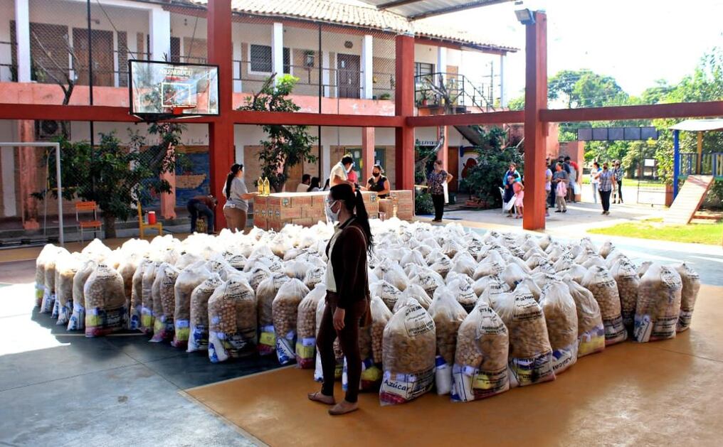 Los kits son entregados los primeros días de cada mes. Foto: Gentileza.