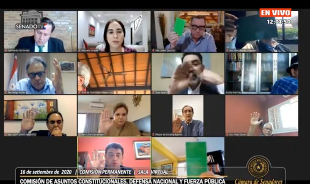 La comisión de Asuntos Constitucionales decidió que se expongan las posiciones y el pleno decida. Foto: Captura de pantalla