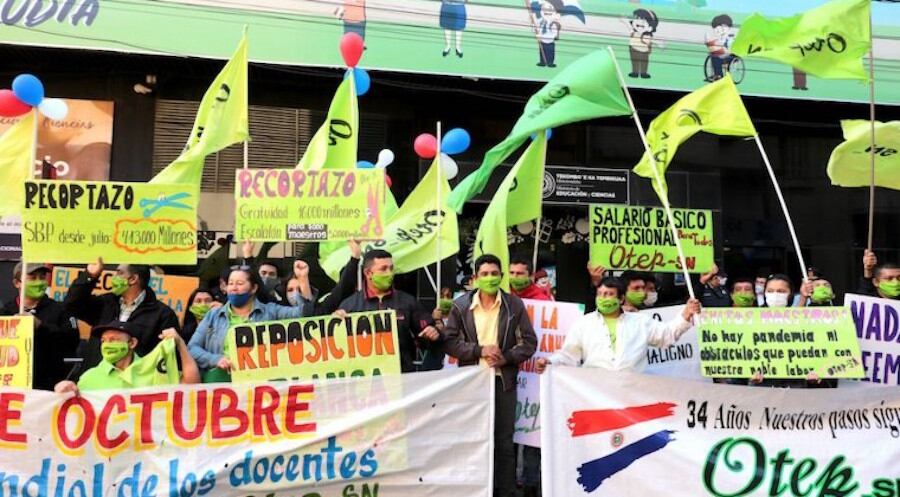 La Organización de Trabajadores de la Educación del Paraguay-Auténtica prevé una huelga desde este 1 de octubre si no logran el reajuste. Foto: Archivo.