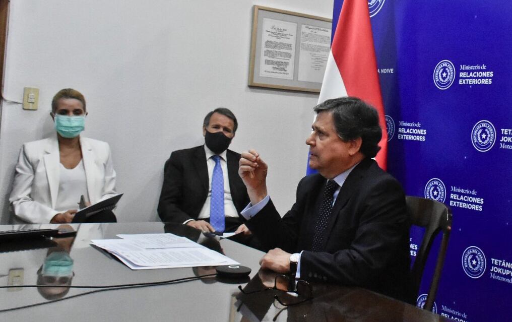 Este miércoles, el ministro Euclides Acevedo se dirigió al plenario del Consejo Permanente de la Organización de los Estados Americanos (OEA), Foto: Gentileza,