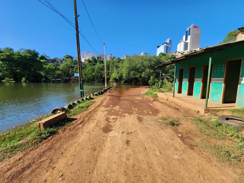 El nivel más alto del río en esa zona se dio el 17 de febrero con 108,92 metro en la zona del puente, lo que derivó a las primeras inundaciones. Foto: Gentileza.